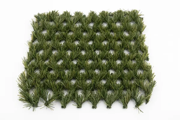 Hybrid Club sample: an open green mesh with large round holes