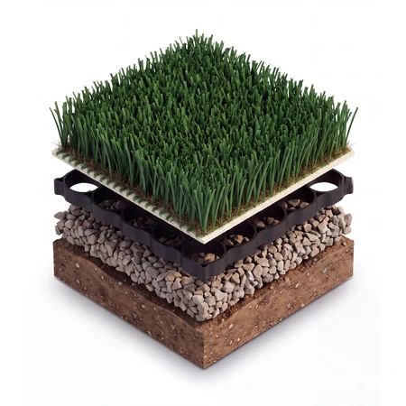 Cut-away render of the All Weather Match build-up